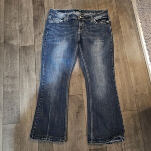 ZCO Women's Boot Cut Jeans  Classic Blue Denim Size 18w Y2k {J3} Altered Jeans